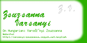 zsuzsanna varsanyi business card